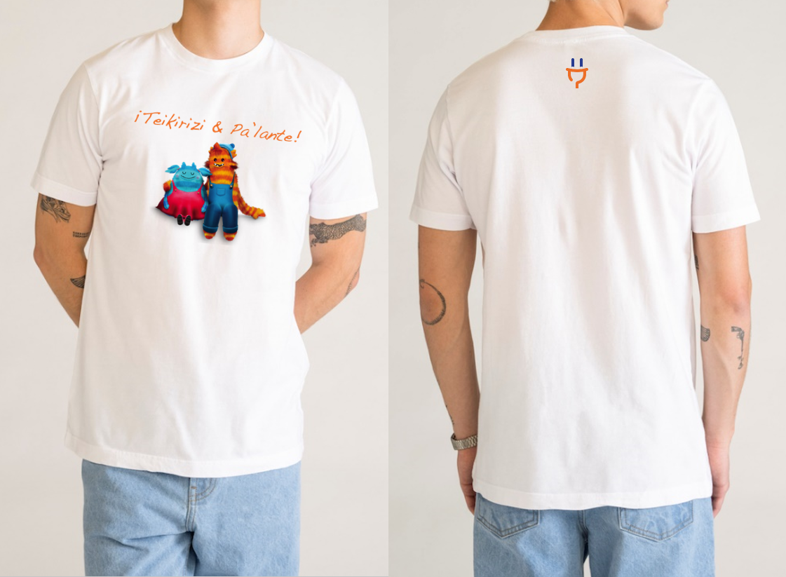 Teikirizi & Pa´lante Muñequitos T-Shirt Regular Basic Unisex