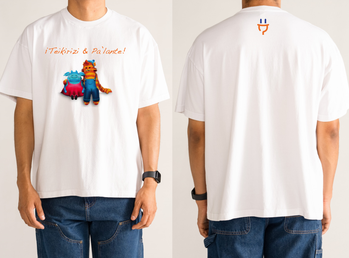 Teikirizi & Pa´lante Muñequitos Oversize T-Shirt