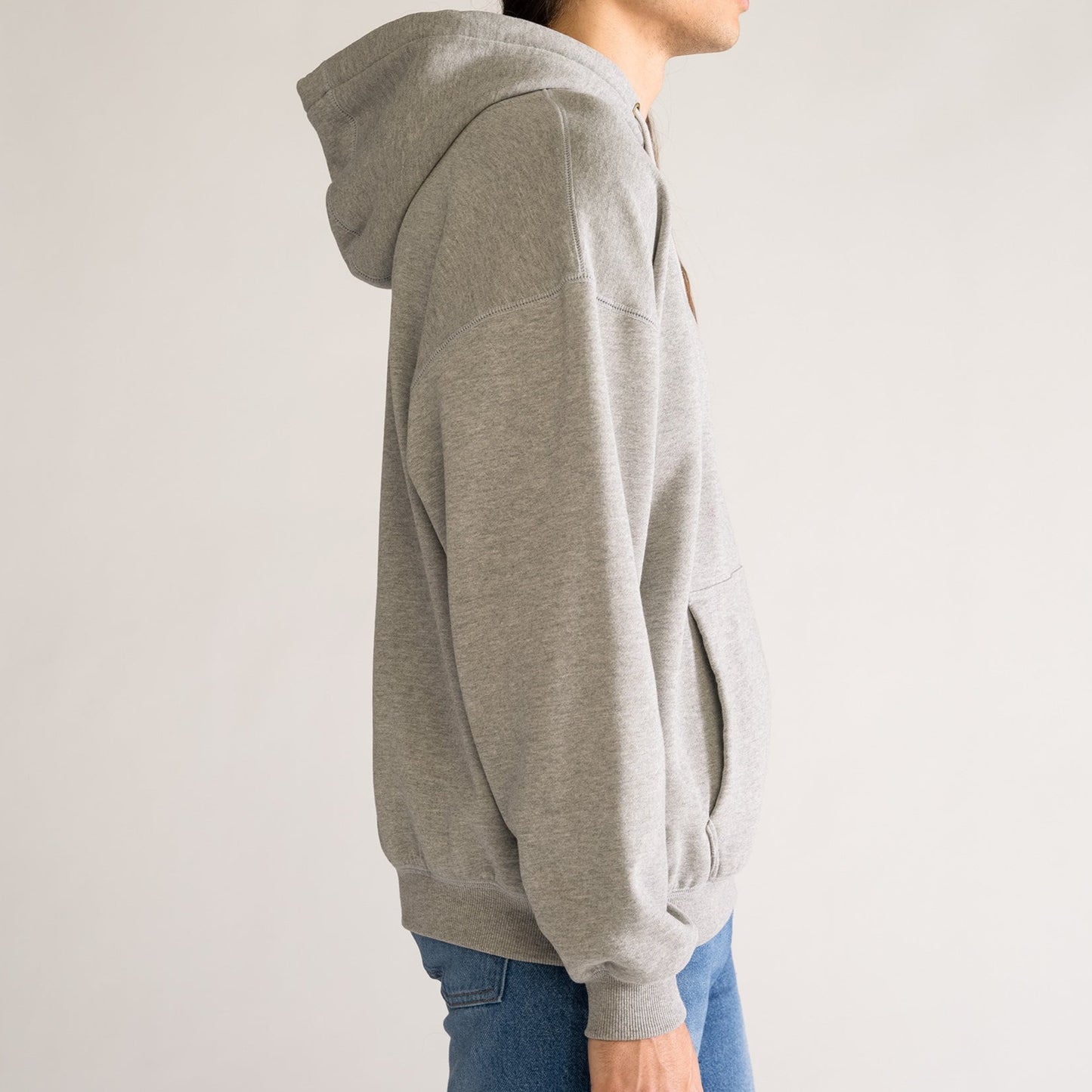 Basic Hoodie Premium, Gris Claro