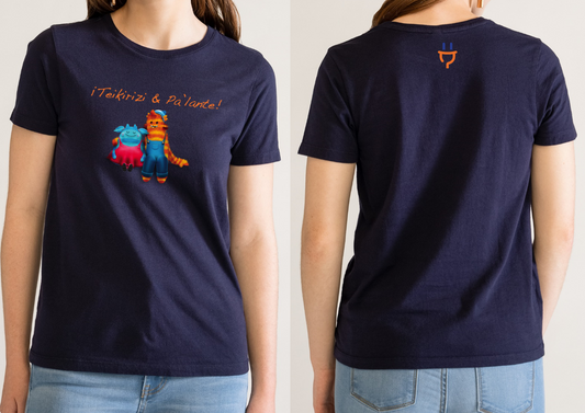 Teikirizi & Pa´lante Muñequitos T-Shirt Regular Basic Mujer