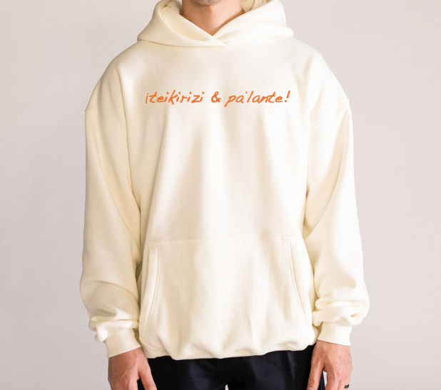 Teikirizi & Pa´lante Basic Hoodie Premium, Crema