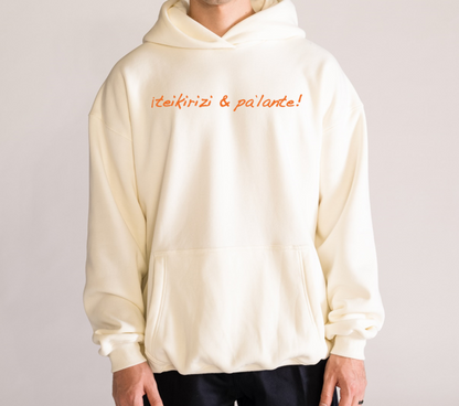 Teikirizi & Pa´lante Basic Hoodie Premium, Crema