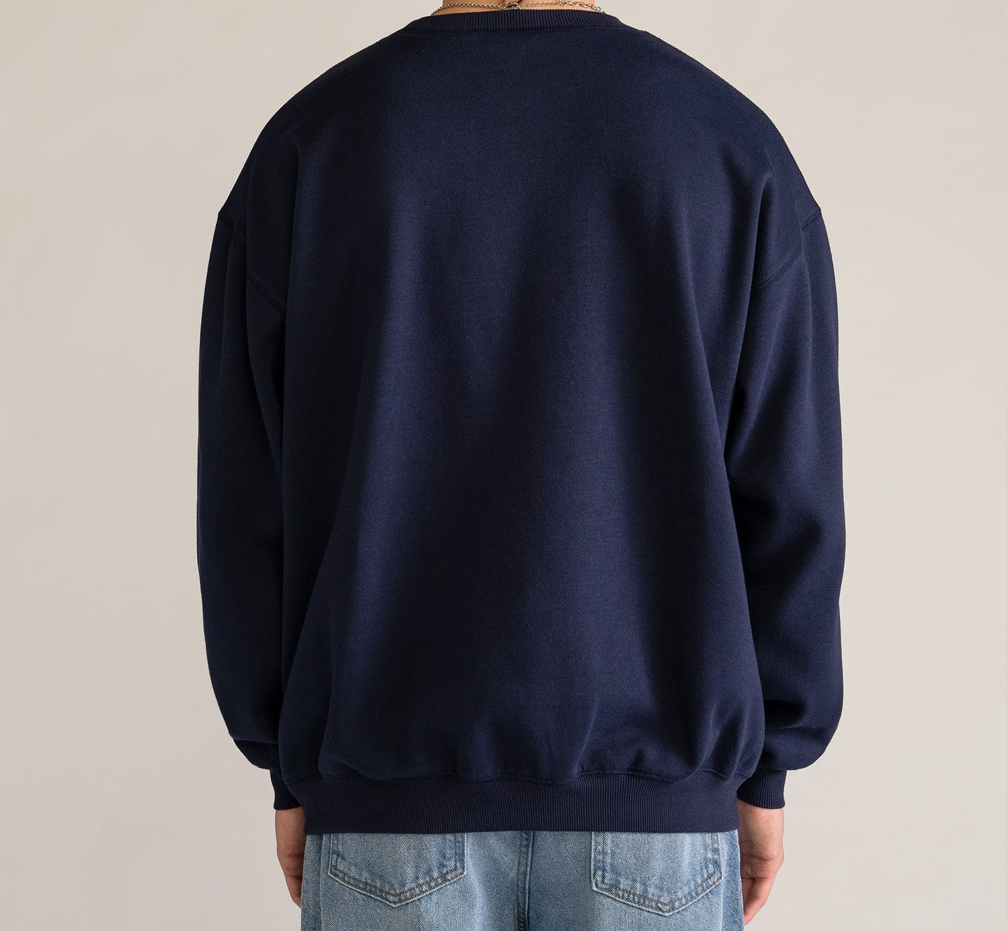 Plasma Premium Crew Neck, Azul Obscuro