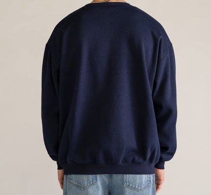 Plasma Premium Crew Neck, Azul Obscuro