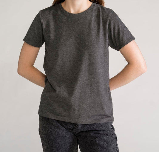 Plasma T-shirt Regular Basic, Gris Obscuro