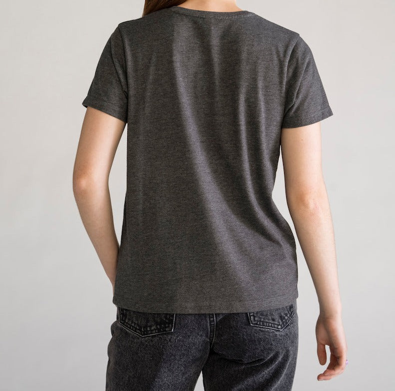 Plasma T-shirt Regular Basic, Gris Obscuro