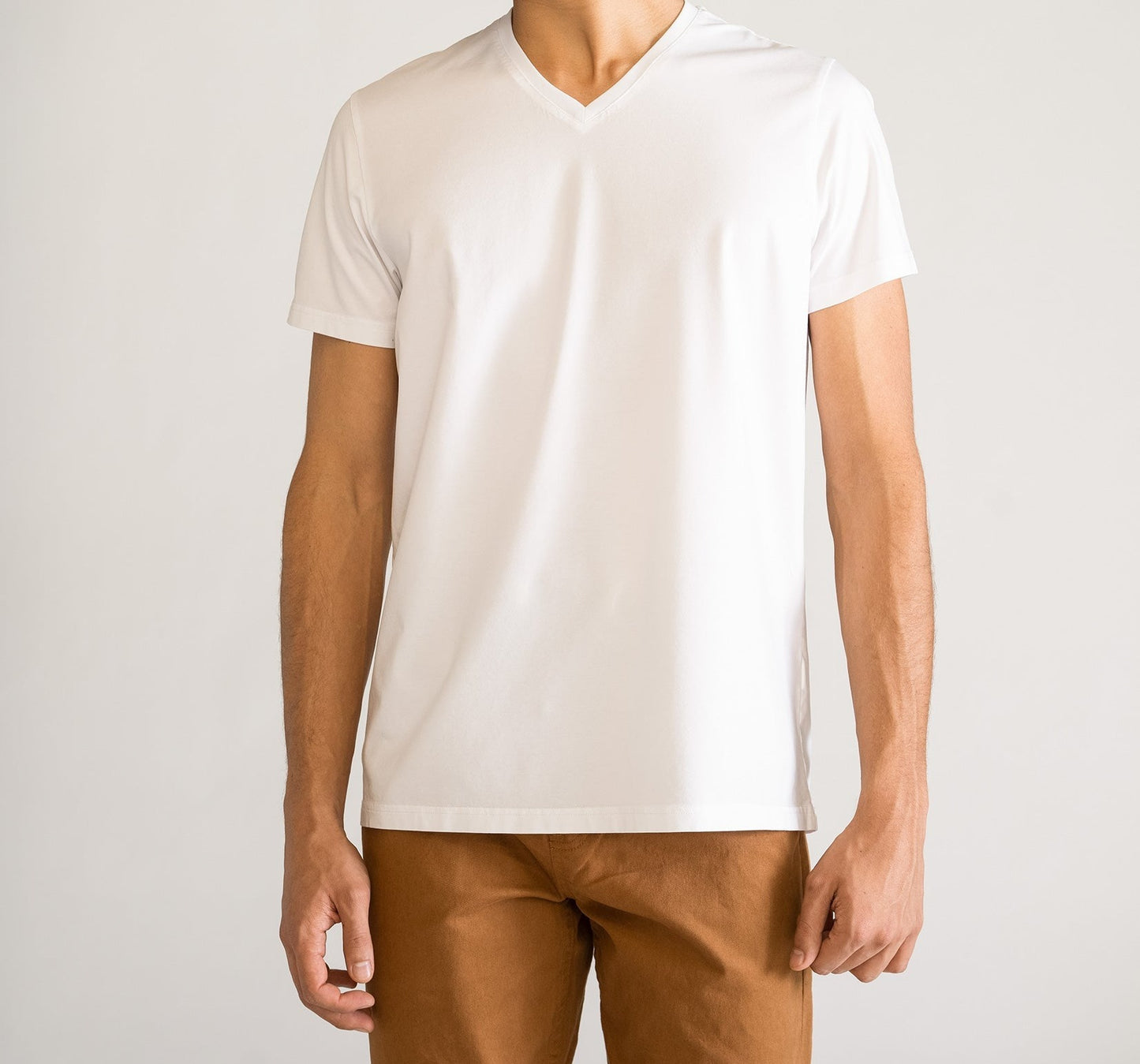 Playera Plasma Premium Regular V-Neck, Blanco