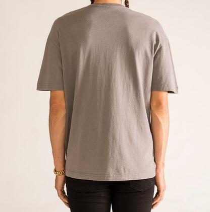 Playera Plasma Heavy Oversize, Gris Claro