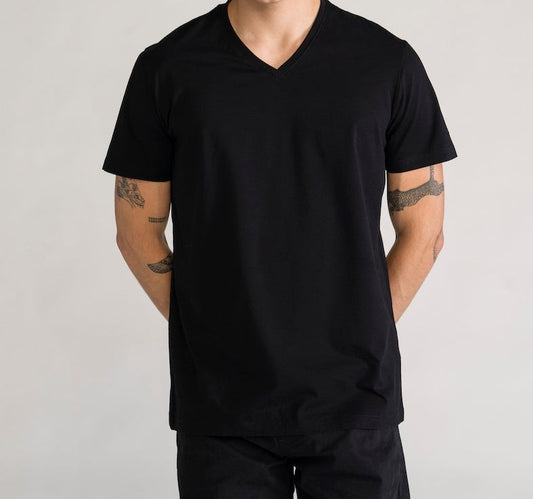 Playera Plasma Premium Regular V-Neck, Negro